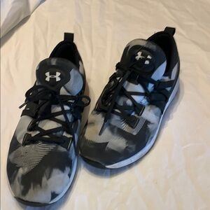 Under Armour Black and White Sneakers